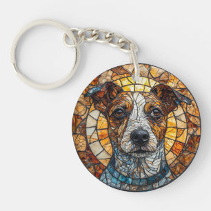 Tervier Jack Russell coloré en mosaïque
