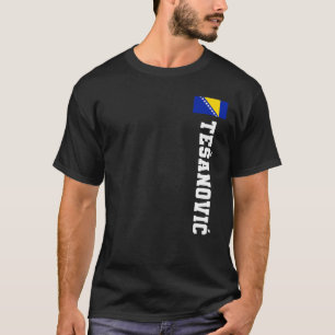 Tesanovic-Bosnienflagge Nachname Coat of Arm Emble T-Shirt