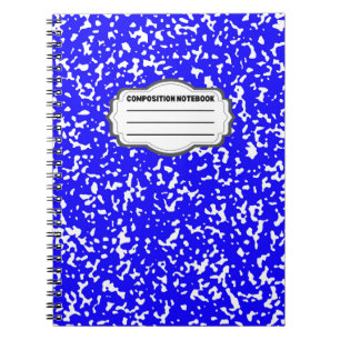 Tesimart Blauer Spiralkomposition Notebook Desig Notizblock