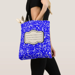 Tesimart   Blue Zusammensetzung Book Pattern Toe B Tasche