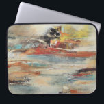Tesiturno Laptopschutzhülle<br><div class="desc">Tesiturno I von Gabriela Villarreal. Die Linien in verschiedenen Farben werden überlagert,  um dieses einzigartige Design zu schaffen.</div>