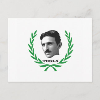 Tesla als Nächstes Postkarte