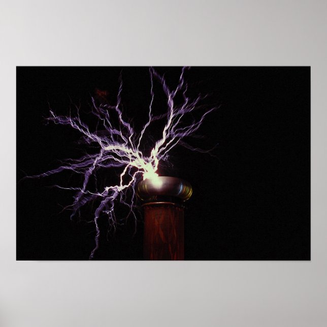 Tesla Coil arcing Poster (Vorne)