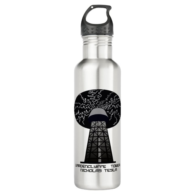 tesla edelstahlflasche (Vorderseite)