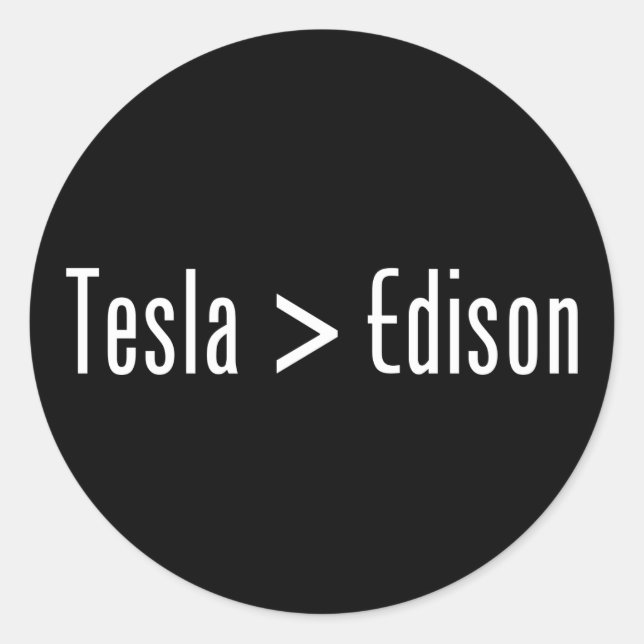 Tesla > Eston Runder Aufkleber (Vorderseite)