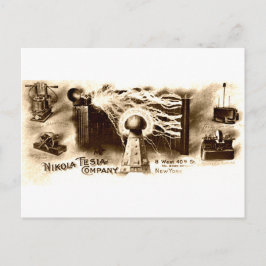 Tesla Letterhead Postkarte