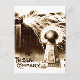 Tesla Letterhead Postkarte
