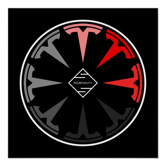Tesla-Logo Poster (Vorderseite)