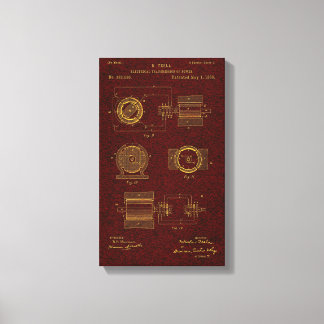Tesla-Patent 00382280 Sht 2 Leinwanddruck