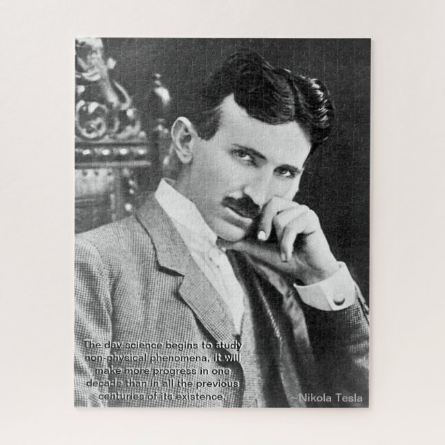 Tesla Quote Puzzle (520 pièces) (Vertical)