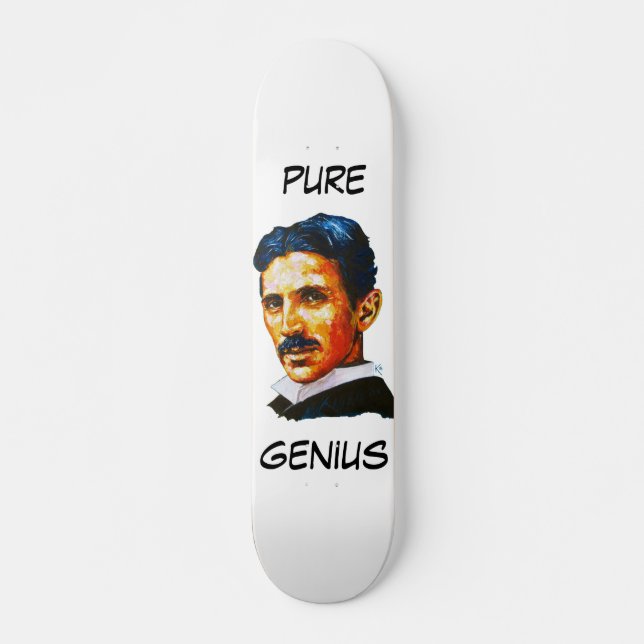 Tesla reines Genie Skateboard (Vorne)