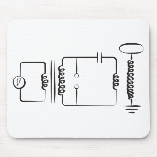 Tesla Spule Mousepad