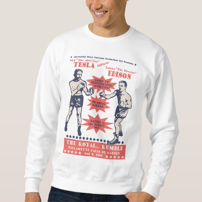Tesla V. Edison Sweatshirt (Vorderseite)