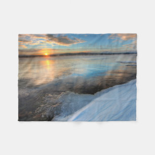 Teslin Lake nach einem aufklarenden Sturm, Yukon Fleecedecke