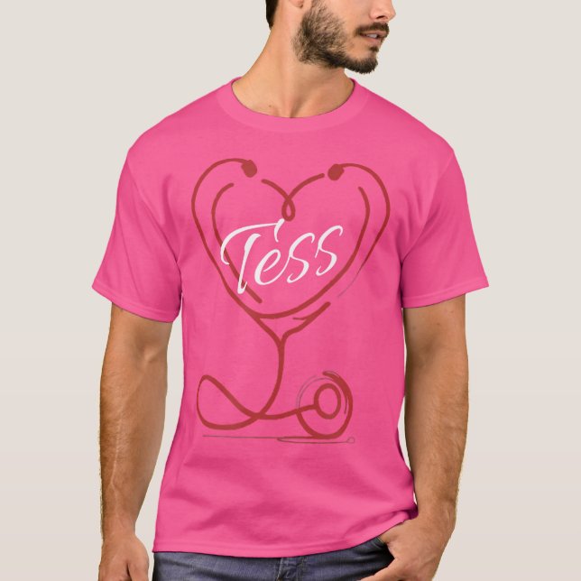 Tess a Nurse Geschenk Niedlichen Arzt-Designer per T-Shirt (Vorderseite)