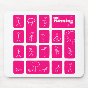 Tessa berühmte Strichmännchen Mousepad