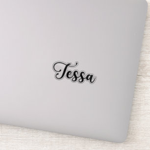 Tessa Name - Handgeschriebene Kalligrafie Aufkleber