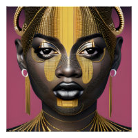 Tessa Queen Golden Brown Hair Black Melanin Afro