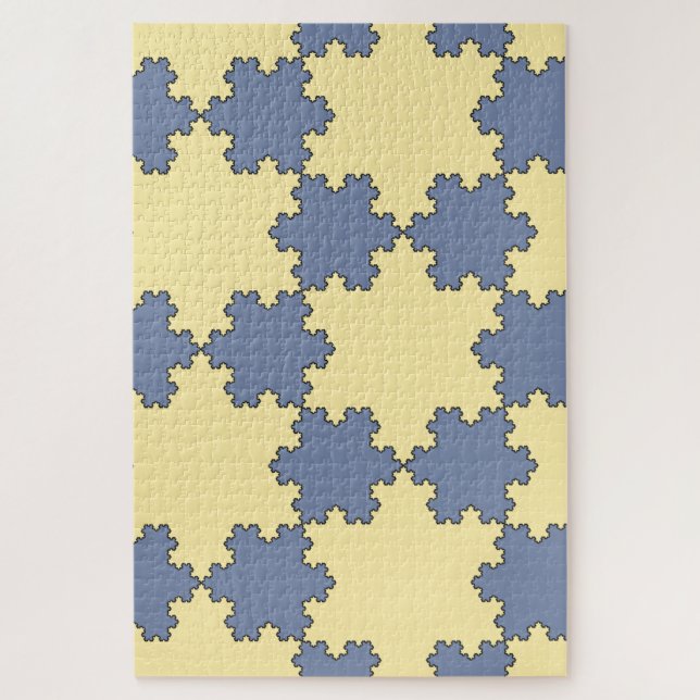 Tessellated Koch Snowflakes (Fraktal Muster) (Vertikal)