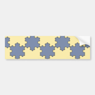 Tessellated Koch Snowflakes (Fraktal Muster) Autoaufkleber