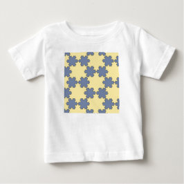 Tessellated Koch Snowflakes (Fraktal Muster) Baby T-shirt