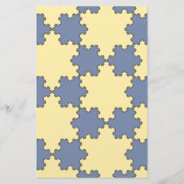 Tessellated Koch Snowflakes (Fraktal Muster) Briefpapier