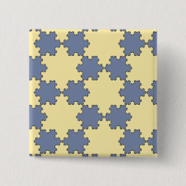 Tessellated Koch Snowflakes (Fraktal Muster) Button