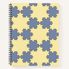 Tessellated Koch Snowflakes (Fraktal Muster) Notizbuch