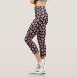 Tessellated Quilt Capri Leggings