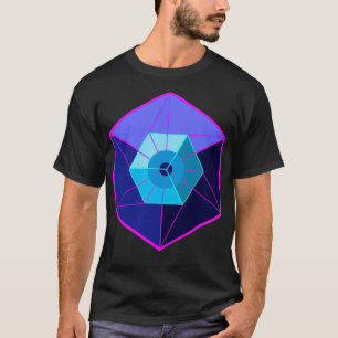 Tesseract 4D Hyperwürfel  T-Shirt