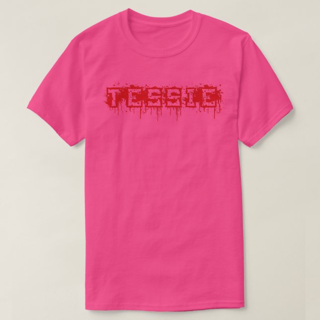 Tessie First Name Halloween Costume Personalisiert T-Shirt (Design vorne)