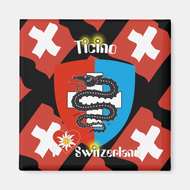 Tessin Svizzera / Tessin Schweiz Magnet (Vorne)
