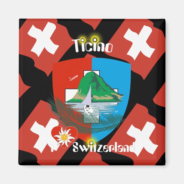 Tessin Svizzera / Tessin Schweiz Magnet (Vorne)