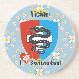 Tessin - Tessin - Schweiz - Svizzera Bierteller Sandstein Untersetzer