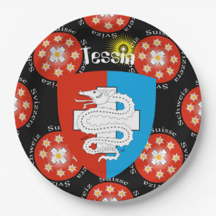 Tessin - Ticino - Schweiz - Svizzera Papierteller