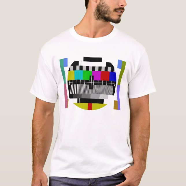 Test Card T-Shirt TV Pattern (Vorderseite)
