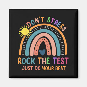 Test Day Rock Der Testlauf gibt dem Lehrer Stuhl Magnet