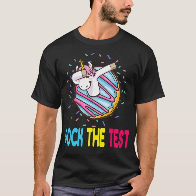 Test Day Tshirt Unicorn End of Year Student Teach (Vorderseite)