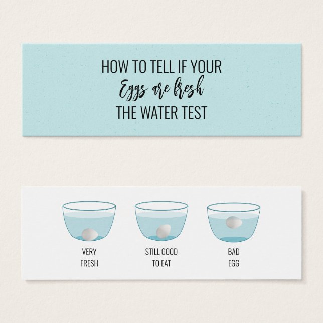 Test d'Oeuf Pour La Carte D'Information Client Fra (Devant & derrière)