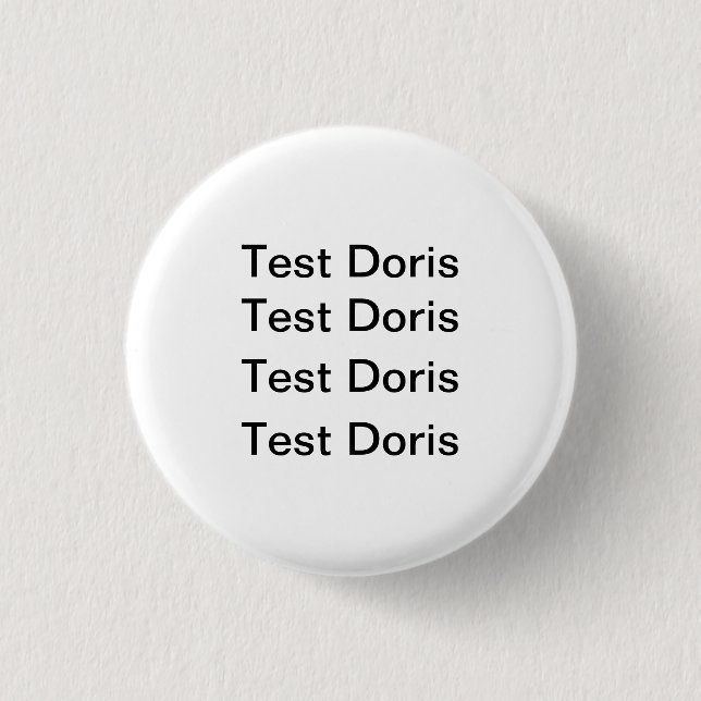 Test Doris Abzeichen Button (Vorderseite)