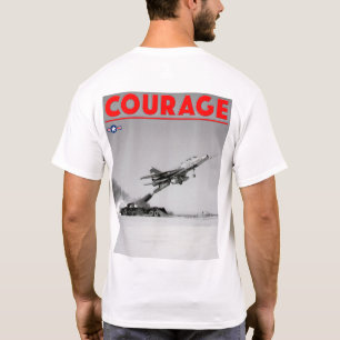 TEST PILOT COURAGE - F-100D Super Saber T-Shirt