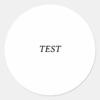 Test Runder Aufkleber
