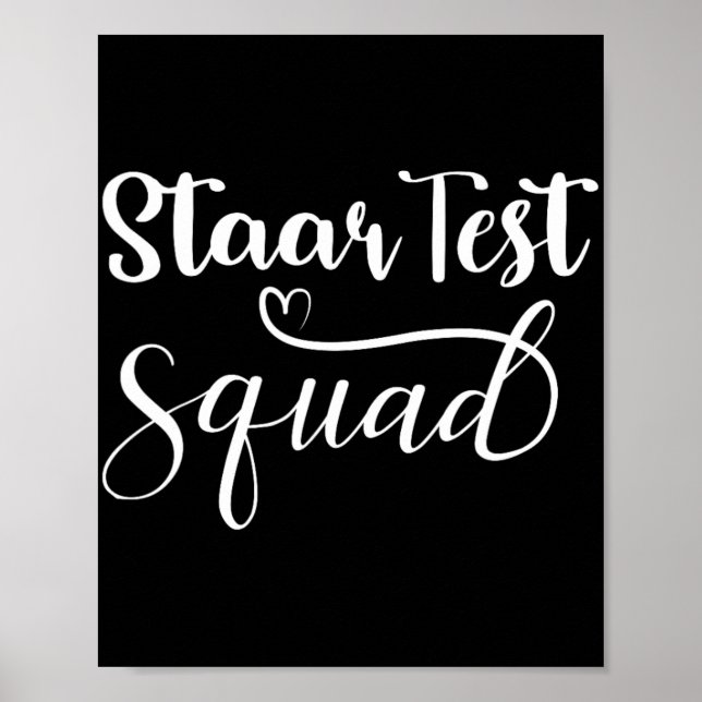 Test Squad Funny Teacher Student Testtag Poster (Vorne)