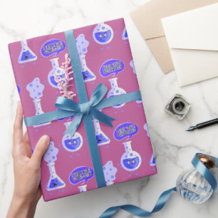 Test Tube Chemie Ich glaube, Sie überreagieren Geschenkpapier