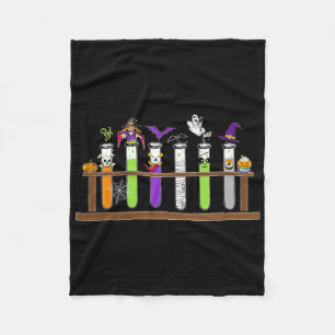 Test Tube Chemie Nerd Wissenschaft Lehrer Spooky H Fleecedecke