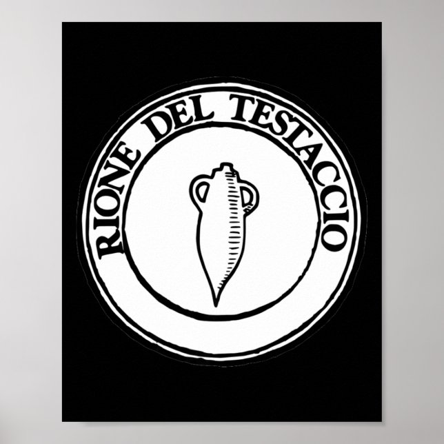 Testaccio District - Symbol Of The Districts Of Ro Poster (Vorne)