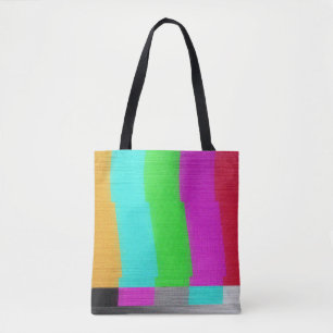 Testbildschirm: Glitch Texture Effect. Tasche