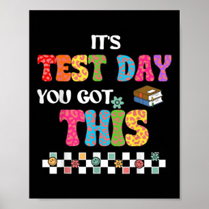 Testen der Motivation Student Lehrer seinen Testta Poster