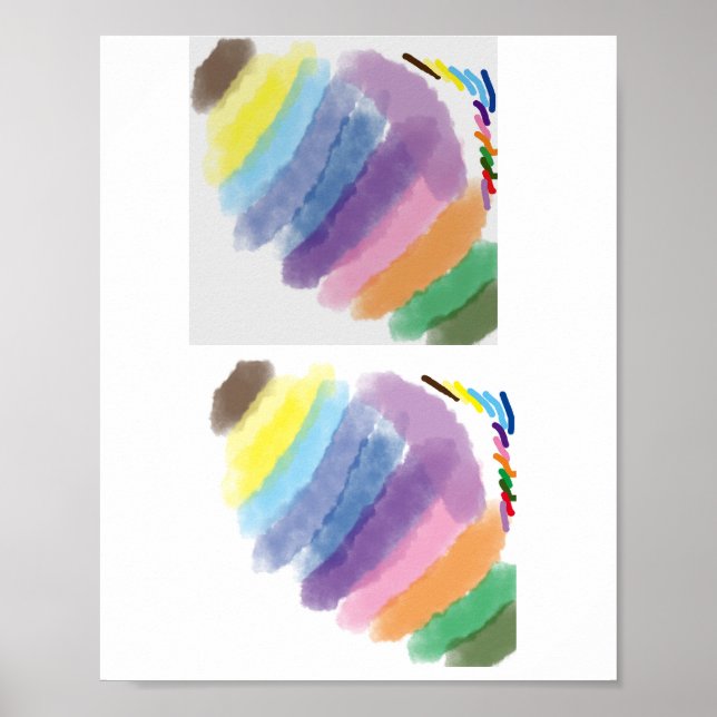 Testen der Zazzle-Palette Poster (Vorne)