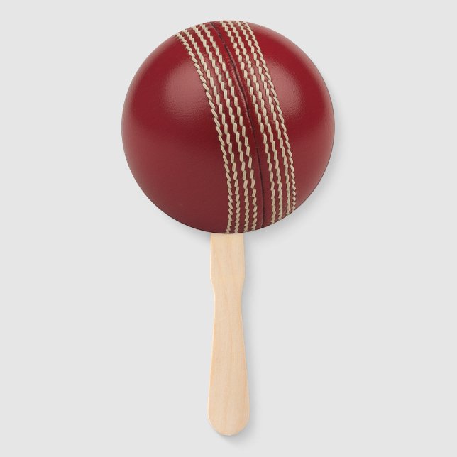 Testen des Hand-Lüfters des roten Cricket-Balls Fächer (Vorderseite)
